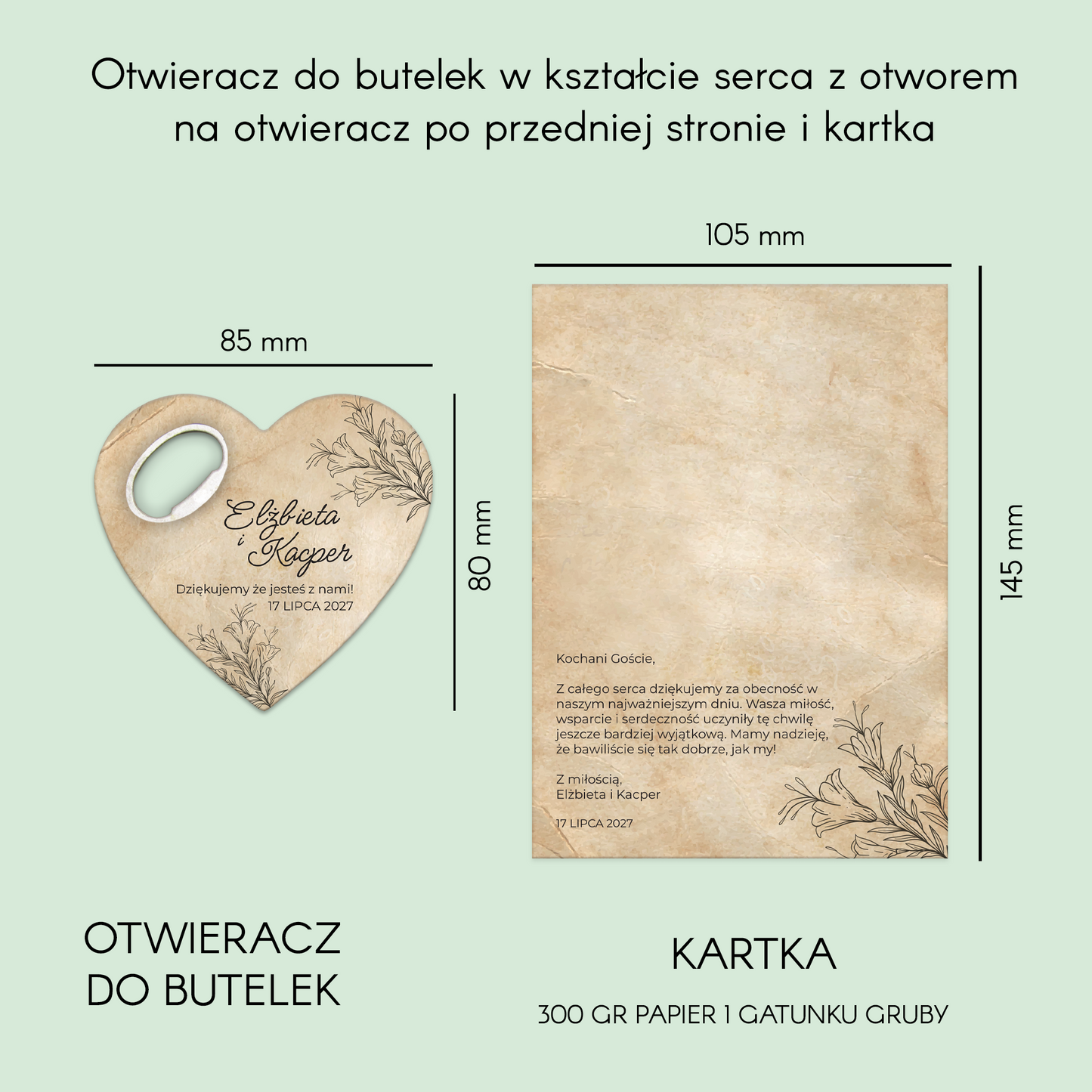 Personalized Wedding Card V5