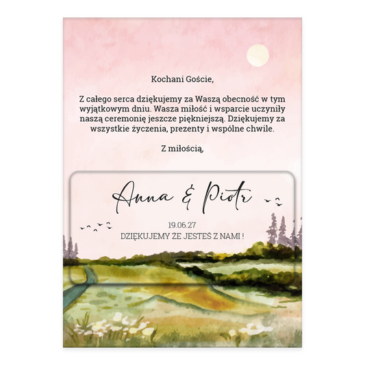 Personalizowana kartka ślubna, która pasuje do Twojego stylu. Wybierz swoje życzenia i uczcij ten wyjątkowy dzień w elegancki sposób!